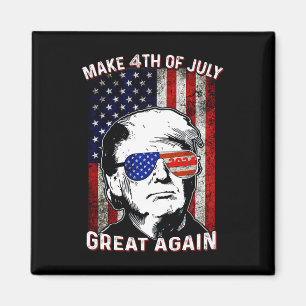 Aimant Trump et Trump 4 juillet à nouveau une grande puis