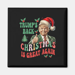 Aimant Trump et Trump se réjouissent à nouveau de Noël de