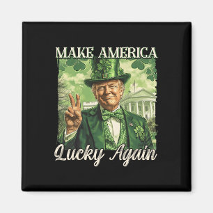 Aimant Trump Faire de l'Amérique Chanceuse Encore St Patr