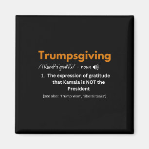 Aimant Trump Famille Thanksgiving Turquie Trumpsgiving De