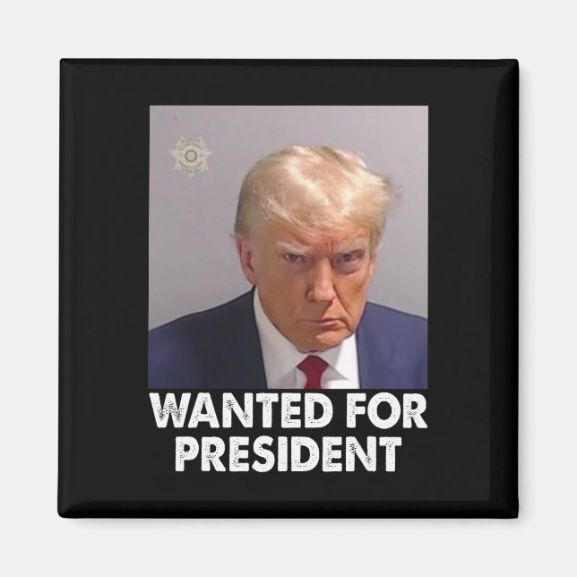 Aimant Trump Funny Recherché Pour Le Président 2024 (Devant)