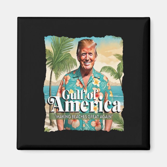 Aimant Trump Graphisme Funny Golfe Des États-Unis Trump M (Devant)