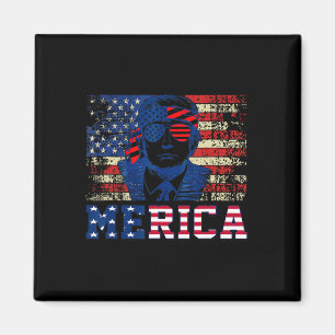 Aimant Trump Happy Quatrième 4 juillet Trump Drapeau amér