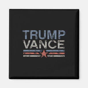 Aimant Trump Jd Vance 2024 Retro Stripe Trump Vance 2024