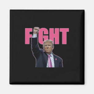 Aimant Trump Lutte Contre Ruban Rose de Sensibilisation a