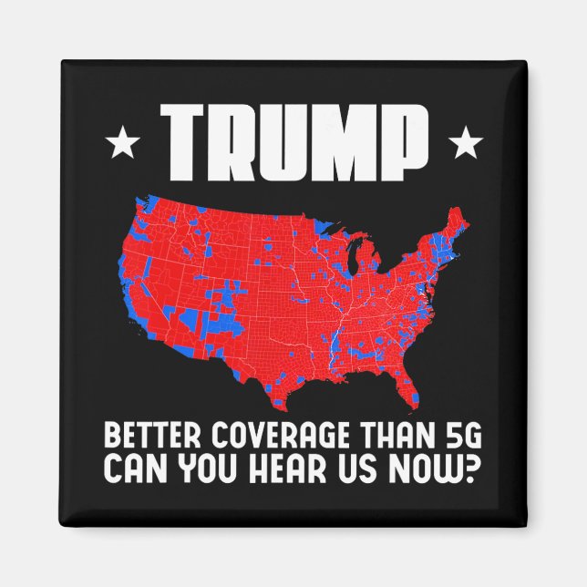 Aimant Trump Meilleure couverture que 5g Pouvez-Vous Nous (Devant)
