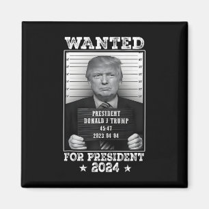 Aimant Trump Mug Tiré Recherché Aux États-Unis Président