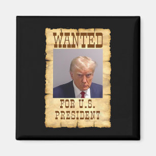 Aimant Trump Mug Tiré Recherché Aux États-Unis Président