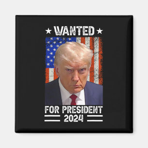 Aimant Trump Mug Tiré Recherché Aux États-Unis Président