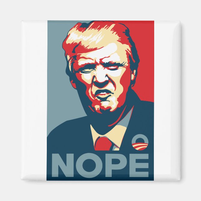 Aimant Trump Nope art (Devant)
