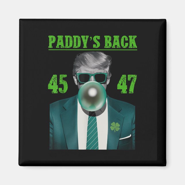 Aimant Trump Paddys Back Design - Drôle Trump St (Devant)