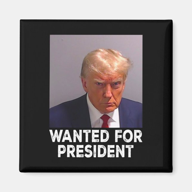 Aimant Trump Recherché pour le président 2024 (Devant)