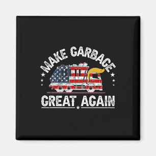 Aimant Trump Rendre Garbyge Grand Encore Funky Trash Truc