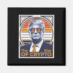 Aimant Trump Sarcastique La Montée De Crypto Bitcoin Mine