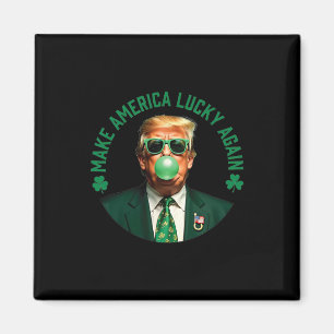 Aimant Trump Shamrock Faire à nouveau l'Amérique chanceus