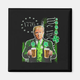 Aimant Trump St Patrick Day Nous Le Peuple Drapeau améric