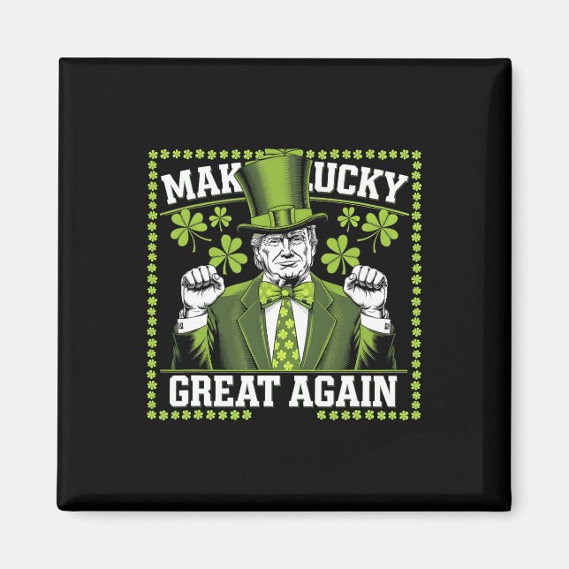 Aimant Trump St. Patrick's Day Lep (Devant)