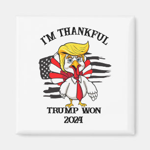 Aimant Trump Thanksgiving Je remercie Trump Won