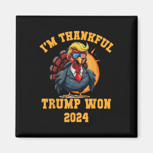 Aimant Trump Thanksgiving Je remercie Trump Won