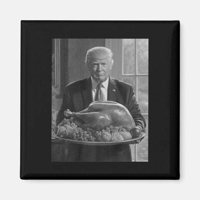 Aimant Trump Thanksgiving Turquie Funny Celebration (Devant)