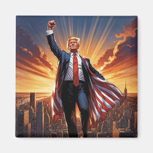 Aimant "Trump the American Superhero Magnet"
