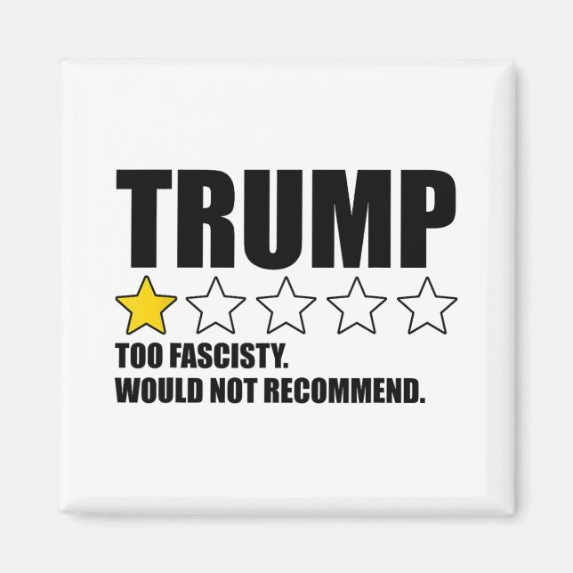 Aimant Trump trop fasciste, je ne recommanderais pas (Devant)