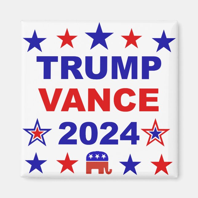 Aimant Trump Vance 2024 (Devant)
