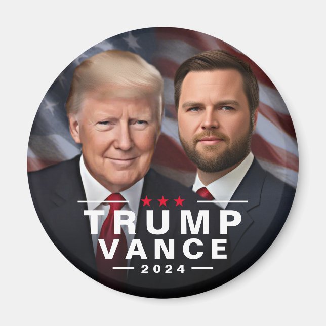 Aimant Trump Vance 2024 Président républicain VP (Devant)