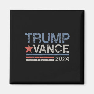 Aimant Trump Vance 2024 Retro Stripe Trump Jd Vance
