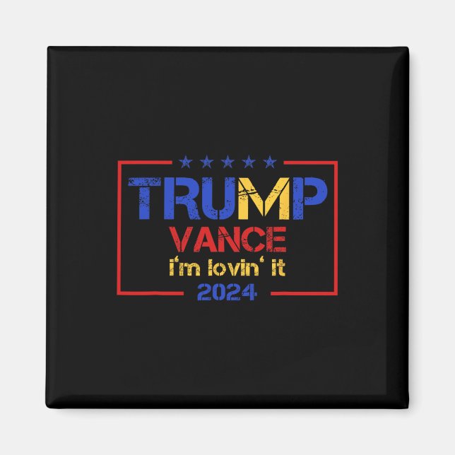 Aimant Trump Vance J'adore Ça 2025 Citation Drôle T (Devant)