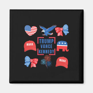 Aimant Trump Vance Kennedy Coquette Bow Vote Presidential