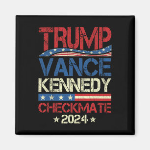 Aimant Trump Vance Kennedy Échec et mat Élection Républic