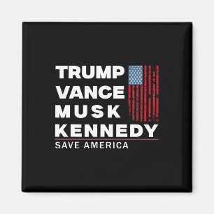 Aimant Trump Vance Musk Kennedy Sauvez l'Amérique 2024