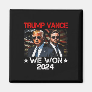 Aimant Trump Vance Nous avons gagné Jour d'investiture 20