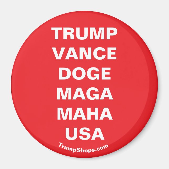 AIMANT TRUMP VANCE USA (Devant)