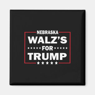 Aimant Trump Vance W's drôle pour Trump Nebraska Men And 