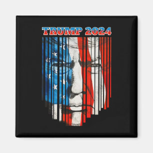 Aimant Trump Vintage Donald Trump Le 4 Juil Sur Le Drapea