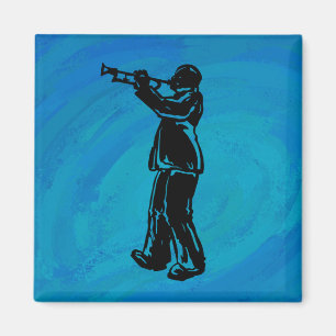Aimant Trumpet Blue de New York Boogie Nuits