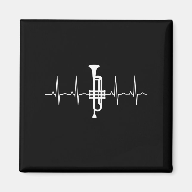Aimant Trumpet - Trumpet Hearbeat cadeau (Devant)