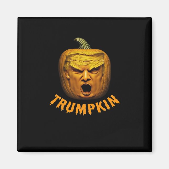 Aimant Trumpkin - Drôle Donald Citrouille Halloween class (Devant)