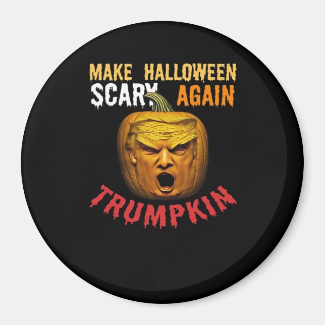 Aimant Trumpkin Rendre Halloween effrayant - Drôle Donald (Devant)