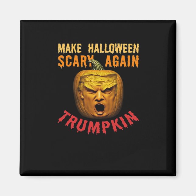 Aimant Trumpkin Rendre Halloween effrayant - Drôle Donald (Devant)