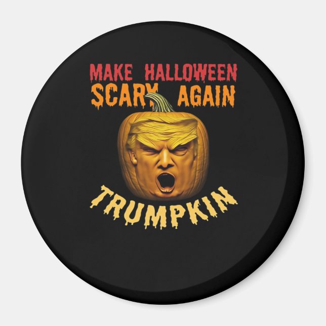 Aimant Trumpkin Rendre Halloween effrayant - Drôle Donald (Devant)