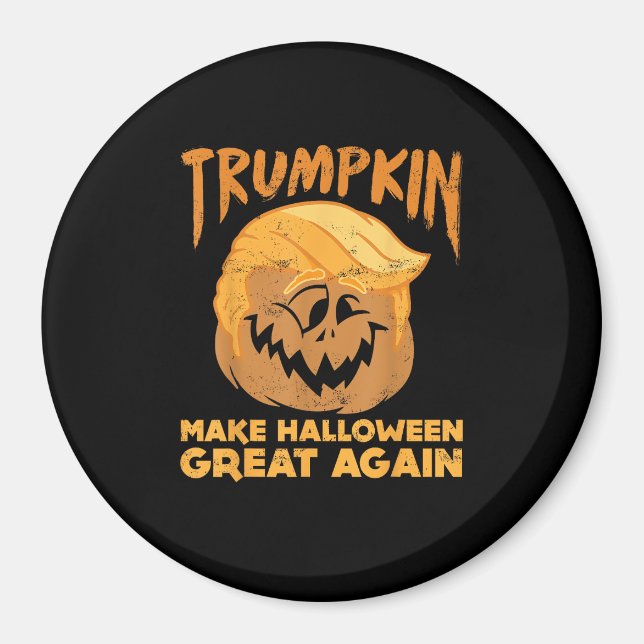 Aimant Trumpkin Rendre Halloween grande à nouveau drôle P (Devant)
