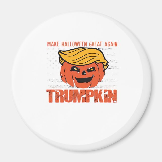 Aimant Trumpkin Usa Rendre Halloween super encore drôle (Devant)