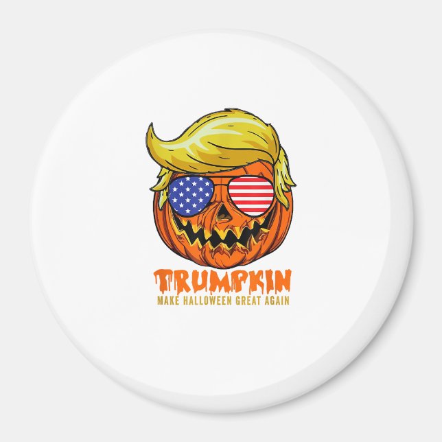 Aimant Trumpkin Usa Rendre Halloween super encore drôle (Devant)
