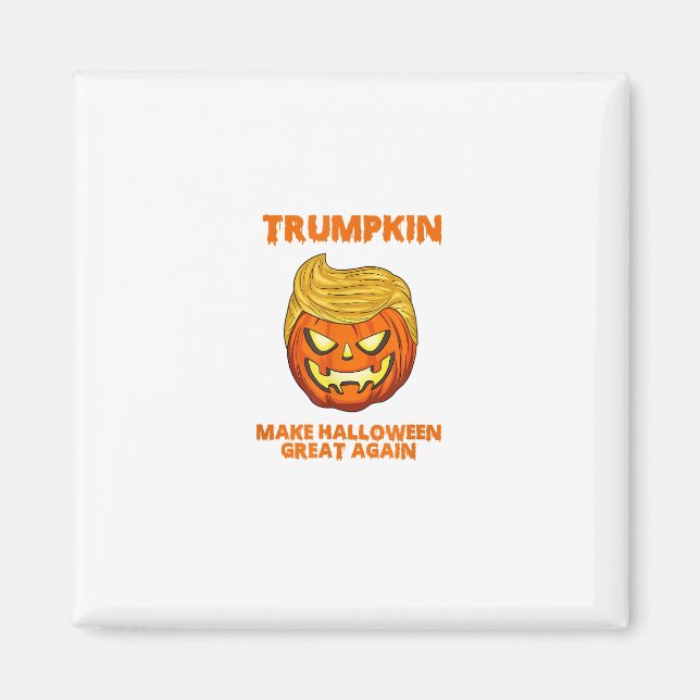 Aimant Trumpkin Usa Rendre Halloween super encore drôle (Devant)