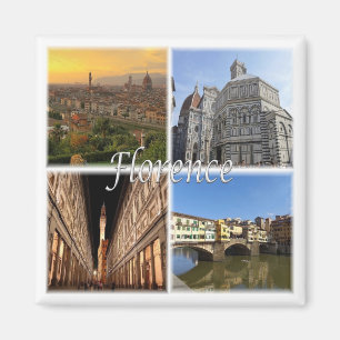 Aimant TSC033 FLORENCE - Mosaïque - Toscane - Réfrigérate