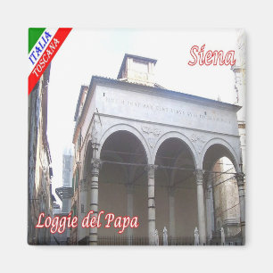 Aimant TSC048 SIENA Loggie du Pape, Toscane, Frigo