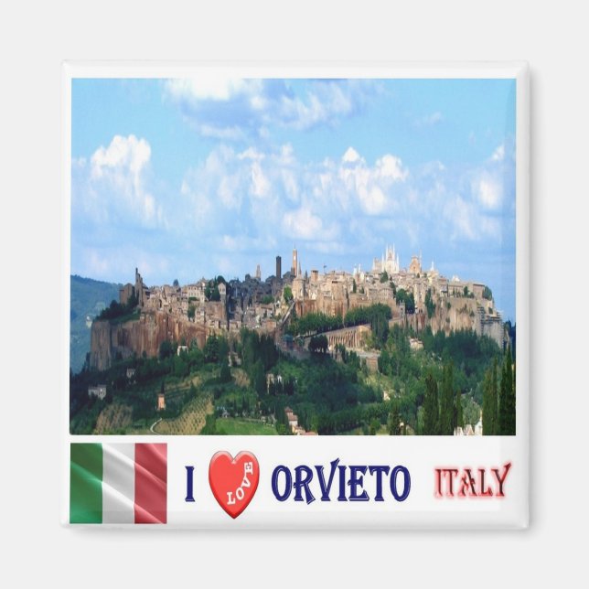 Aimant TSC103 ORVIETO I Love, Toscane, Italie, Réfrigérat (Devant)